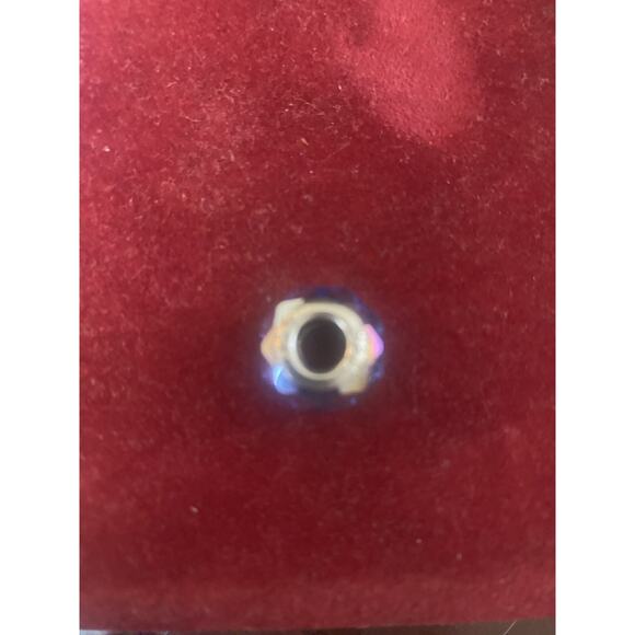 Faceted Royal Blue Bead .925 Sterling Silver - Picture 5 of 6